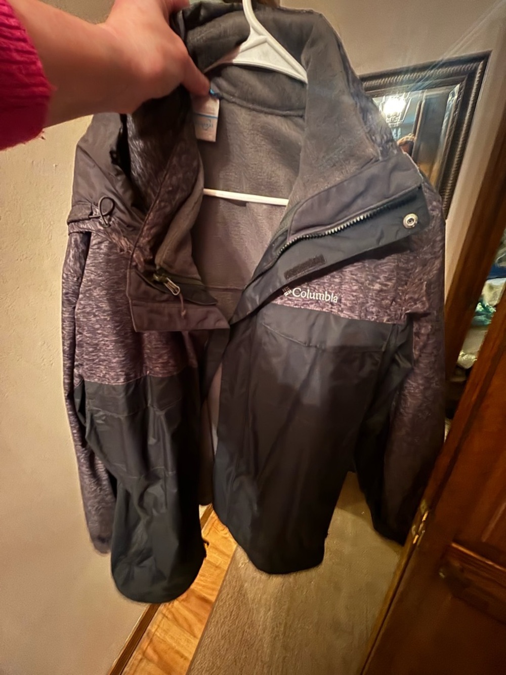 Columbia Men's Dark Gray and Heathered Gray Outdoor Jacket